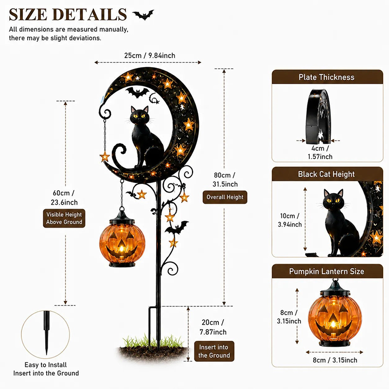 🎃 Halloween Early Bird Sale | 49% OFF Pumpkin Moon Garden Stake Light