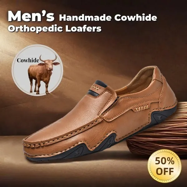 Last Day 50% OFF🔥⏱️Christmas Promotion⏱️🔥Men's genuine calfskin leather Slip-On Loafers