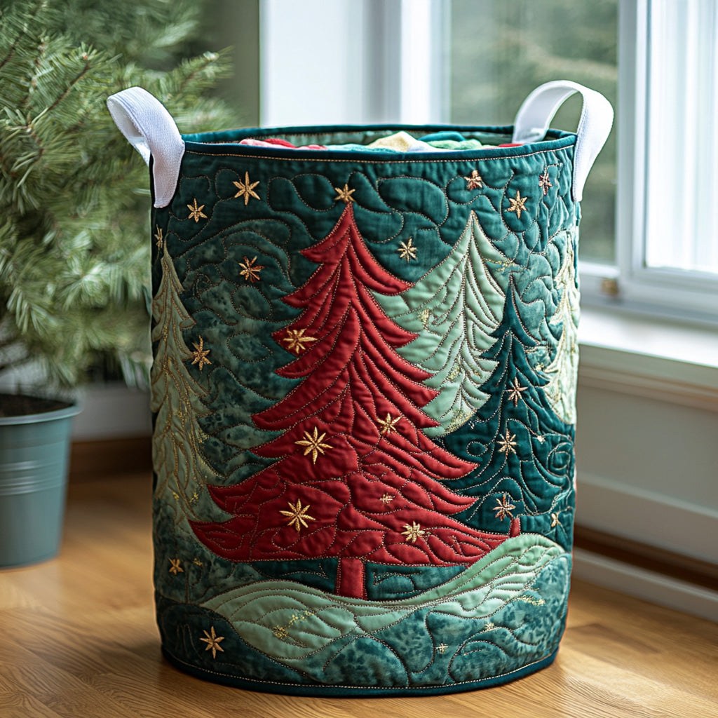 Christmas Quilted Laundry Basket NCU0QN028