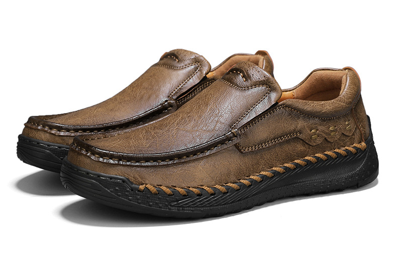 ⏰Last Day! 45% OFF  🔥Men’s Cowhide Slip-On Loafers – Handcrafted with Arch Support