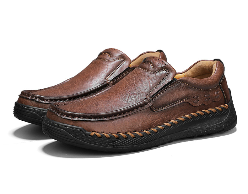 ⏰Last Day! 45% OFF  🔥Men’s Cowhide Slip-On Loafers – Handcrafted with Arch Support