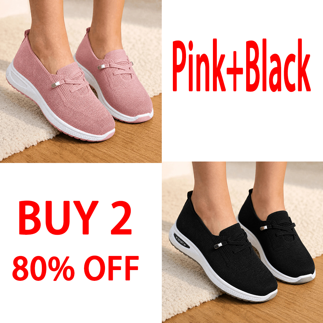 🔥Last Day Promotion 70% OFF - Breathable Mesh Walking Shoes With Cushioning Support