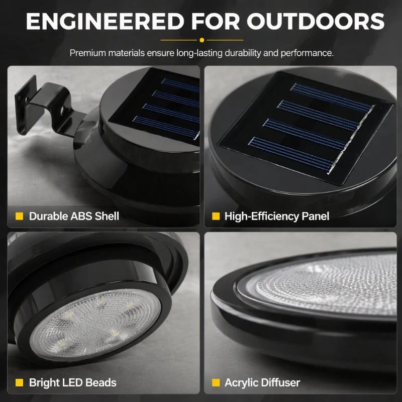 ☀️💡 50% OFF TODAY!-Solar LED Gutter Wall Light | Outdoor Accent
