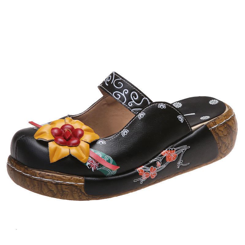 ❤Mother's Day Sale 56% OFF❤2025 🌹 Women's Orthopedic Roman Platform Sandals (  Leather Platform Sandals)