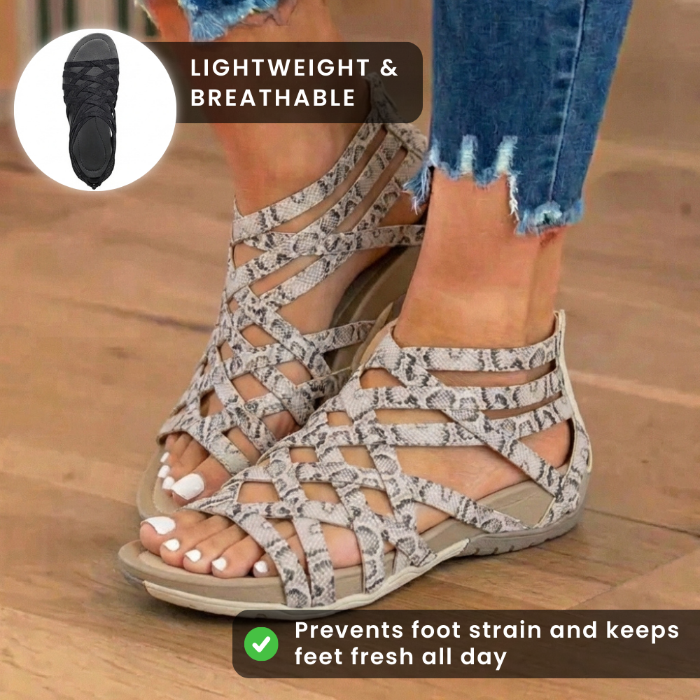 Last day 70% off🔥 Orthopedic Gladiator Sandals - Multi-Strap Ankle Design
