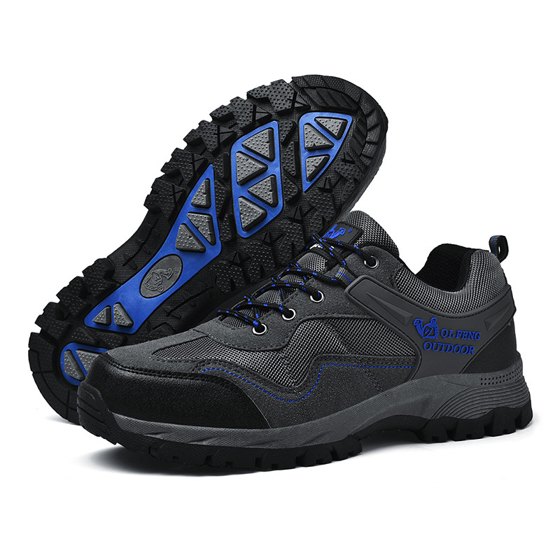 Men's Comfy Lightweight Waterproof Breathable Hiking Shoes Orthopedic Support Sneakers for Foot Pain