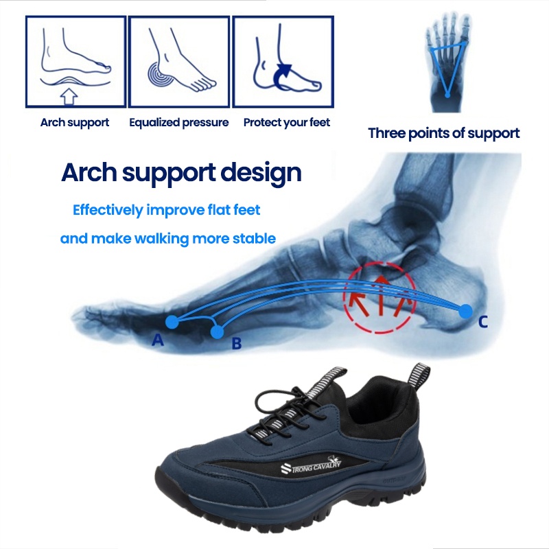 [Last Day 70% Off - Don't Miss Out] 🔥 Ergonomically Designed Men's Walking Shoes 👞 Relieve Walking Pain ✅ Arch Support for Comfortable Walking