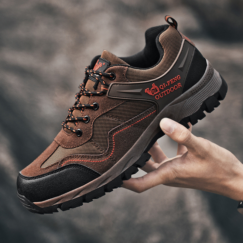 Men's Comfy Lightweight Waterproof Breathable Hiking Shoes Orthopedic Support Sneakers for Foot Pain