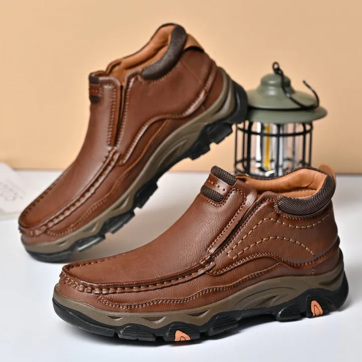 ⏰Last day 60% OFF - 2025 Hot selling men's casual thick-soled non-slip orthopedic leather boots