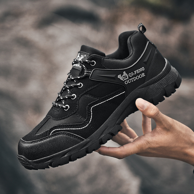 Men's Comfy Lightweight Waterproof Breathable Hiking Shoes Orthopedic Support Sneakers for Foot Pain