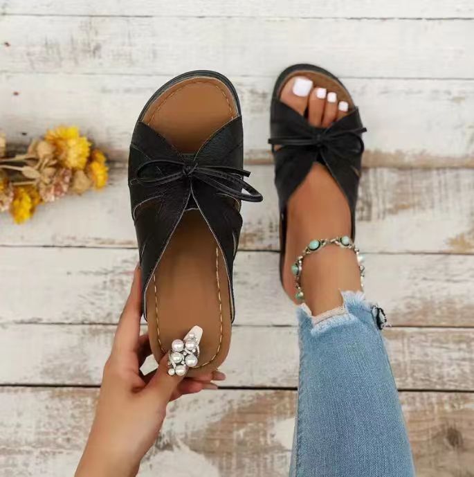 🔥Women Vintage Premium Orthopedic Open Toe Summer Wedges Platform Sandals