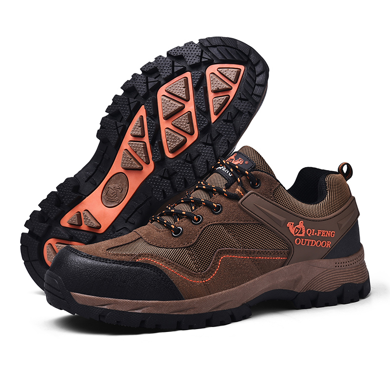 Men's Comfy Lightweight Waterproof Breathable Hiking Shoes Orthopedic Support Sneakers for Foot Pain