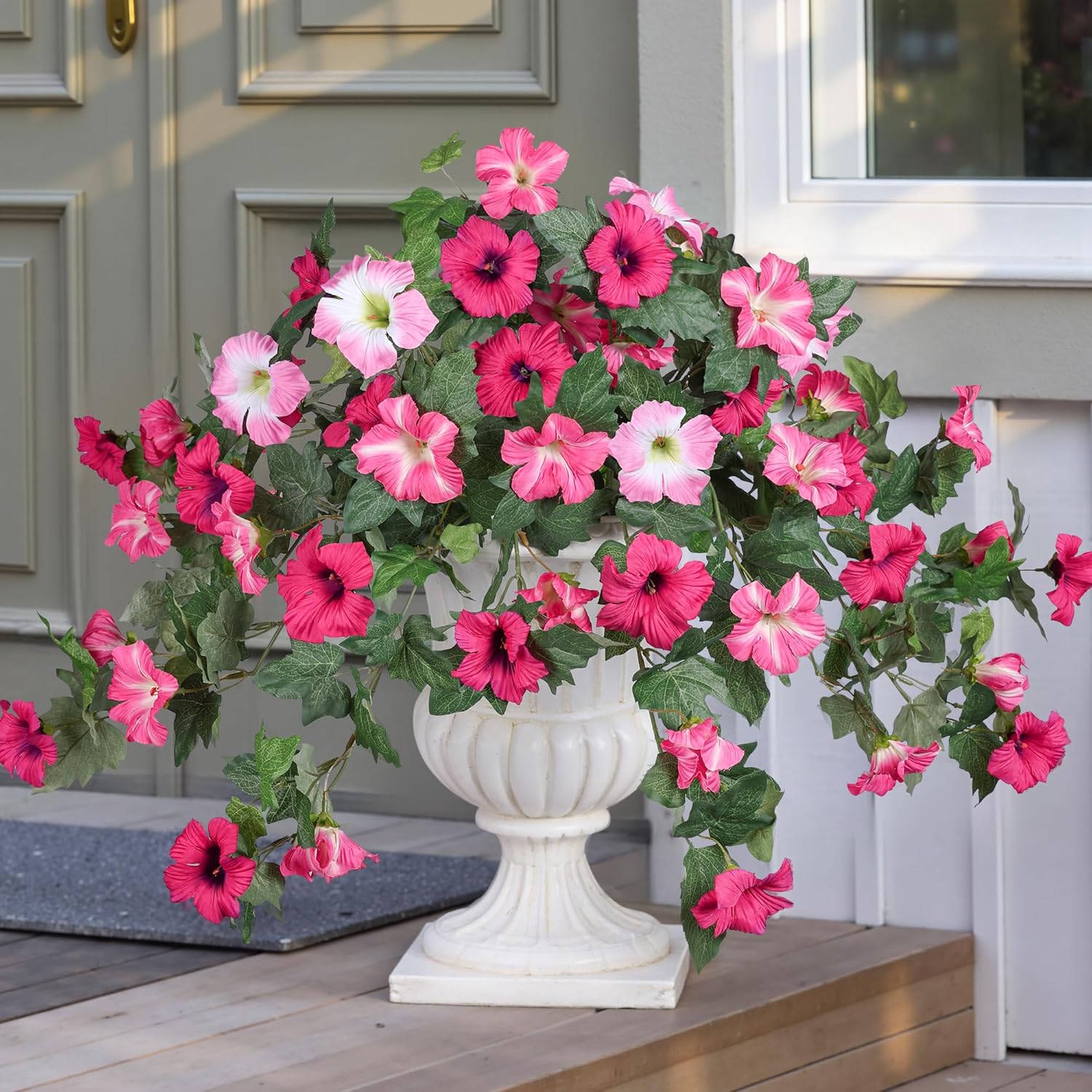 💐 Spring Faux Petunias Silk Flower UV Resistant No Fade Floral 🌺