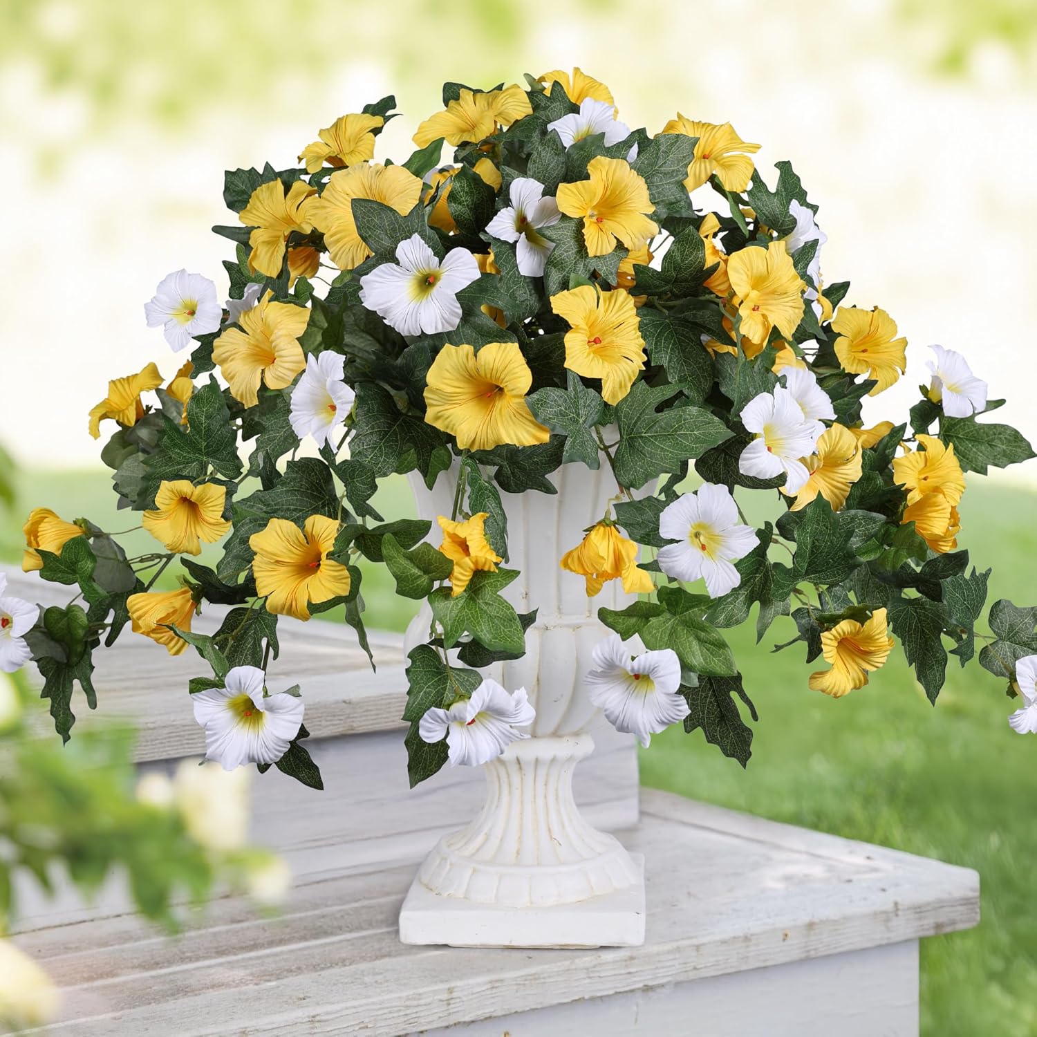 💐 Spring Faux Petunias Silk Flower UV Resistant No Fade Floral 🌺