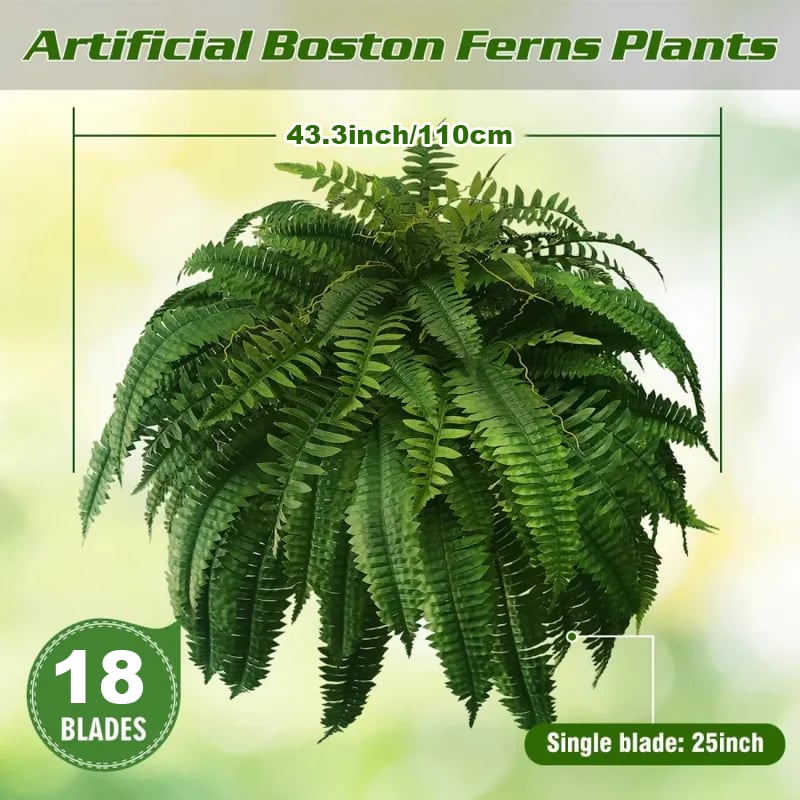 💥$9.99 On Sale Today Only🌱UV Resistant Lifelike Artificial Boston Fern