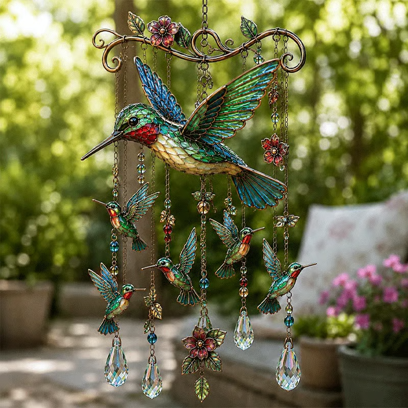 🐦🎐Graceful Hummingbird Wind Chime