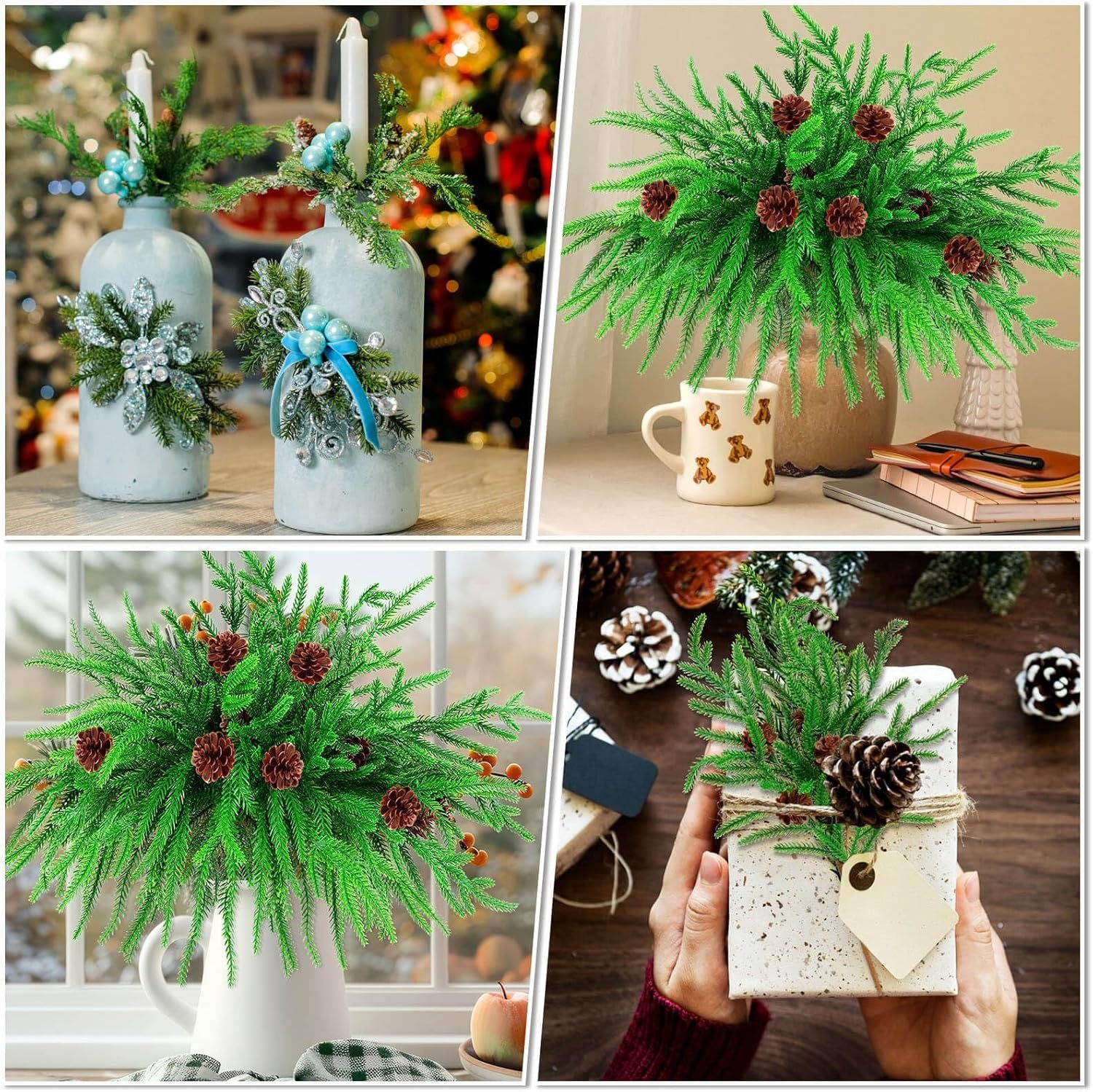 🔥The Best Holiday Greenery - Realistic Norfolk Pine Stems