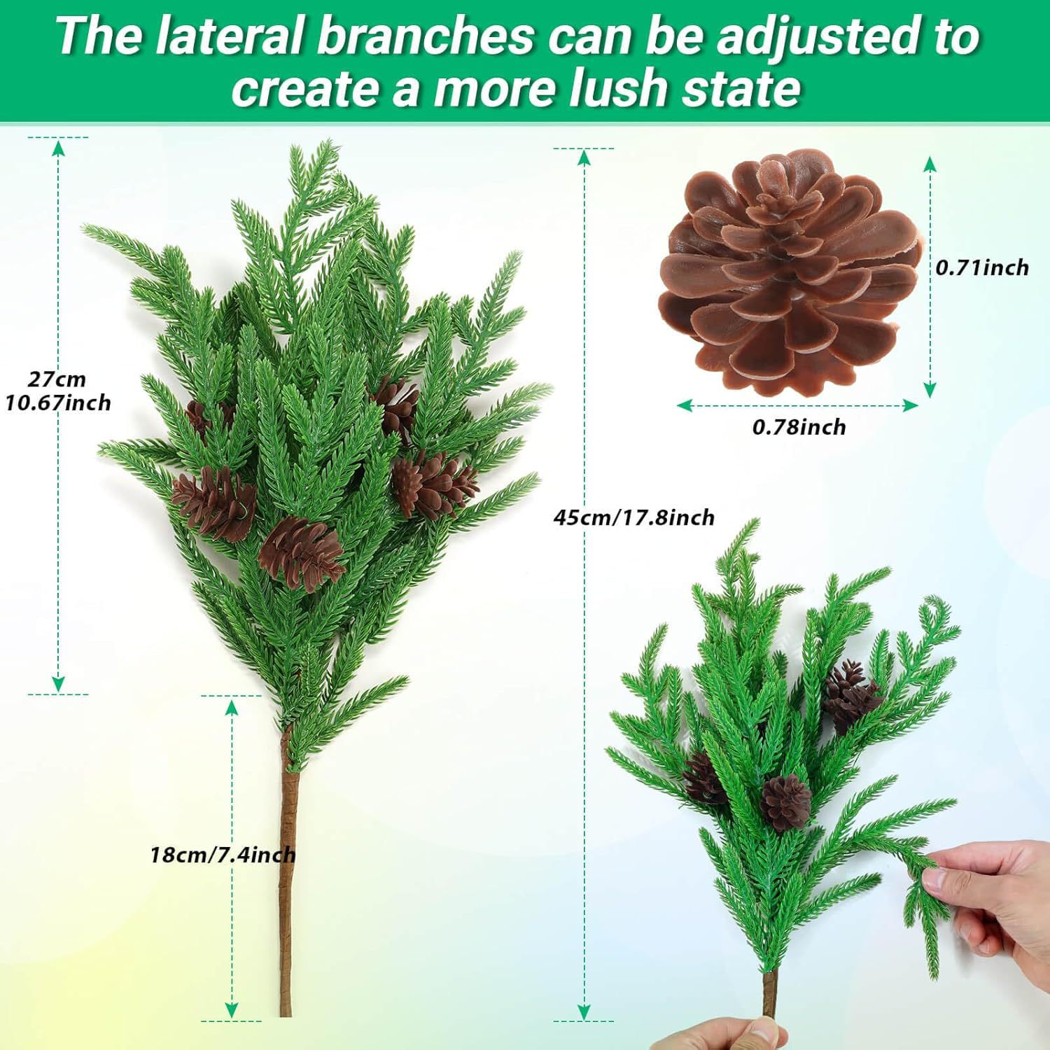 🔥The Best Holiday Greenery - Realistic Norfolk Pine Stems