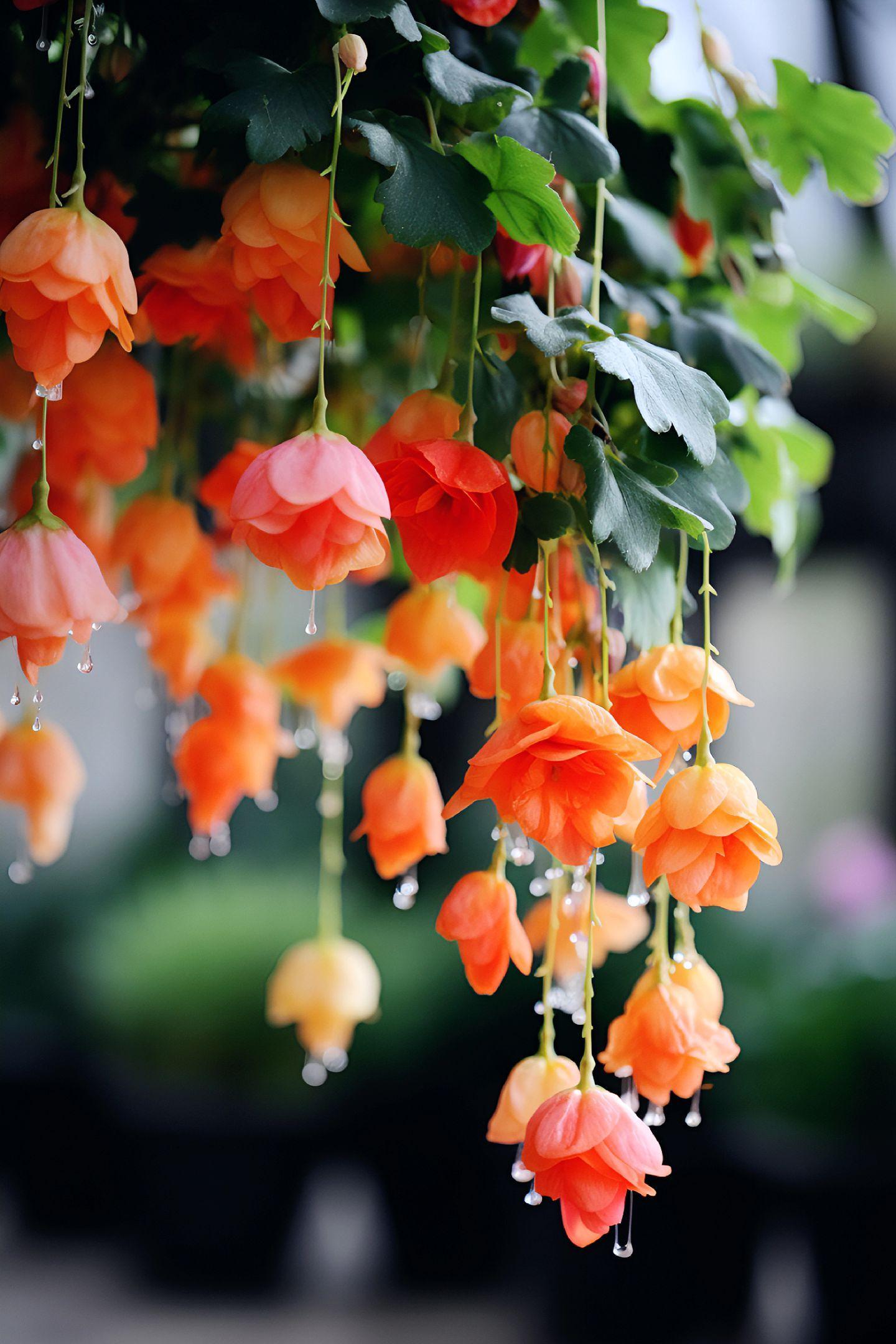 Weeping Begonia – A Cascading Floral Beauty 🌸✨