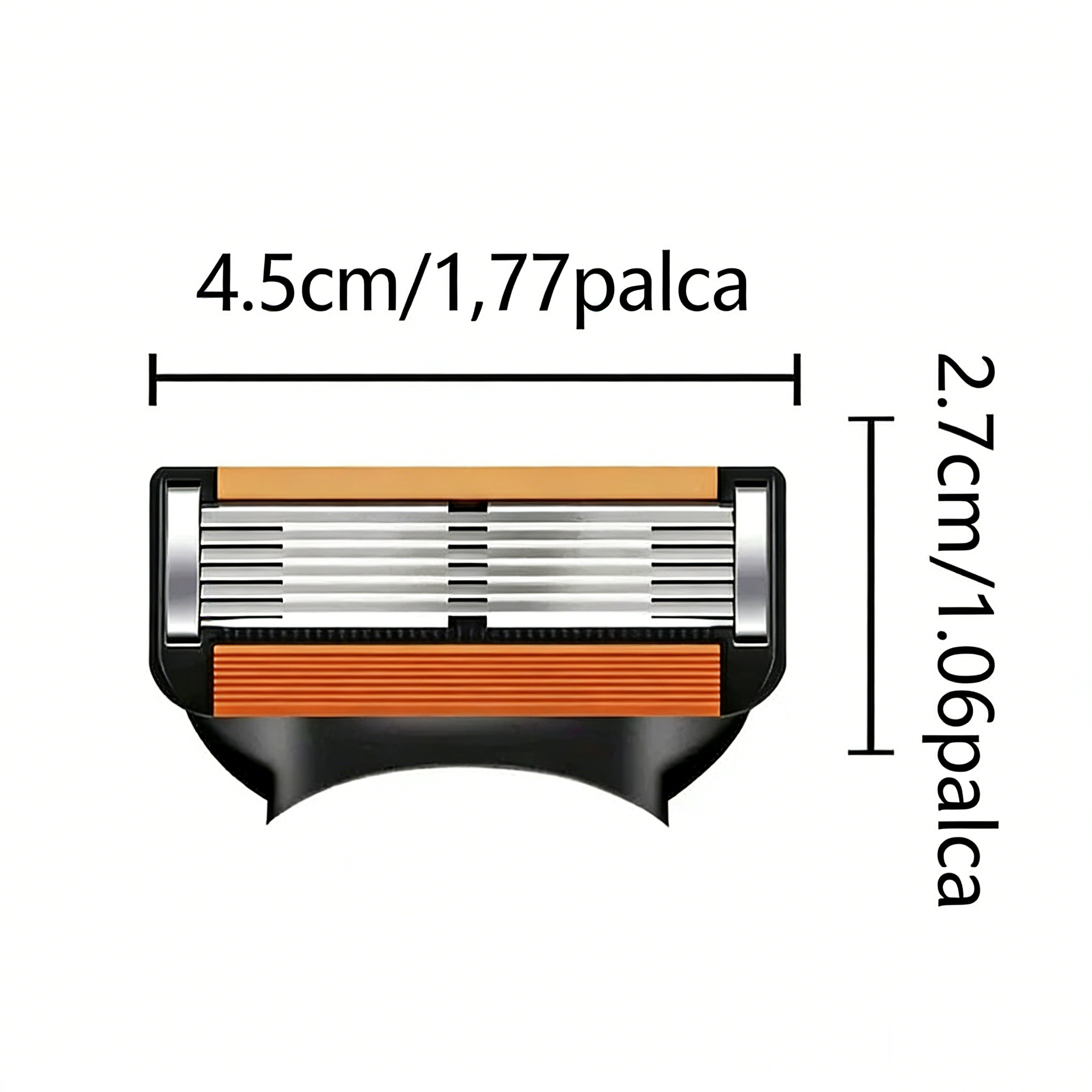 Pánska súprava náhradných holiacich hlavíc + voľná rukoväť — mimoriadne ostré čepele z nehrdzavejúcej ocele pre pohodlné holenie