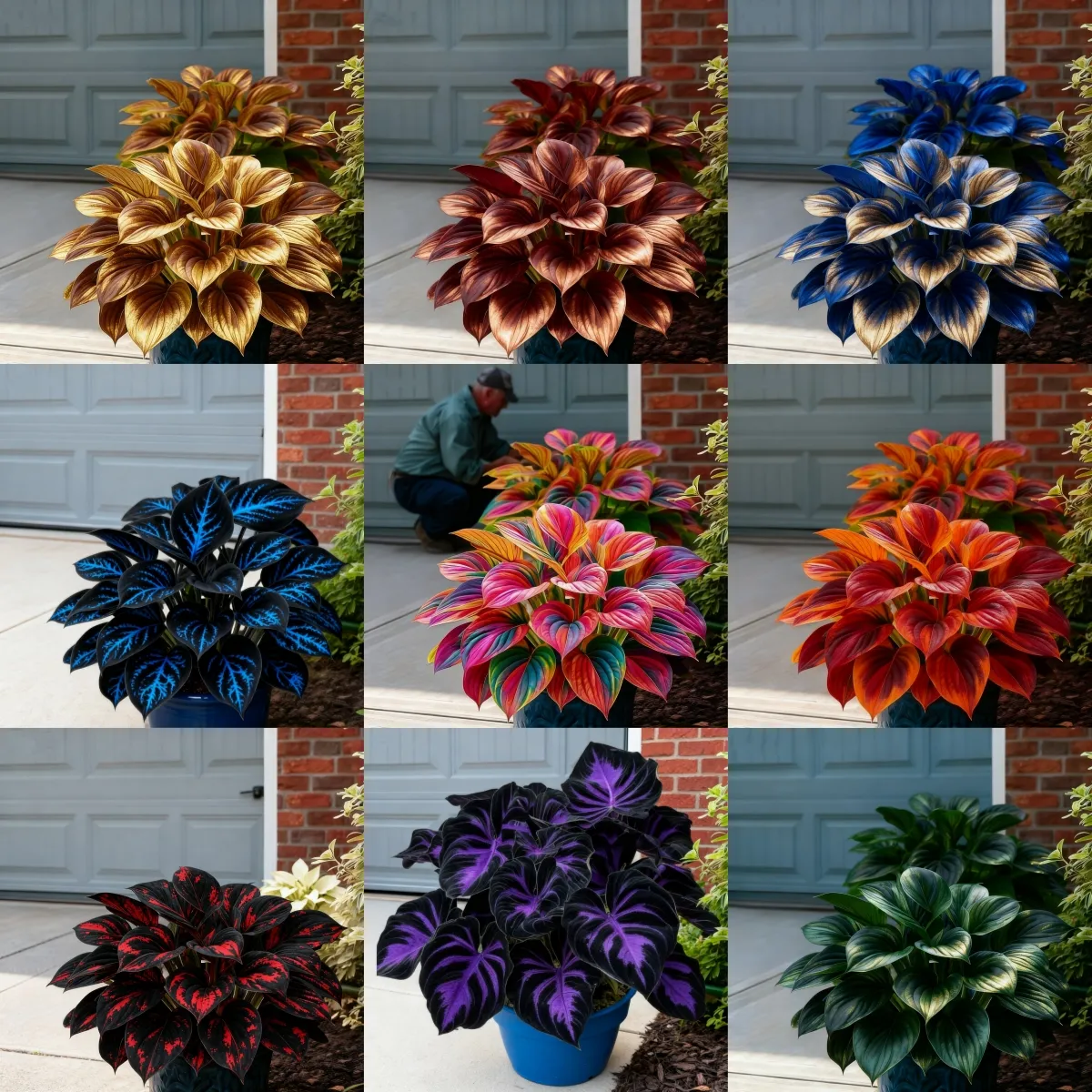 🌈🔥 Limitált kiadású Hosta Rainbow Flame – ritka, sokszínű levelek, exkluzívan üzletünkben 🌸