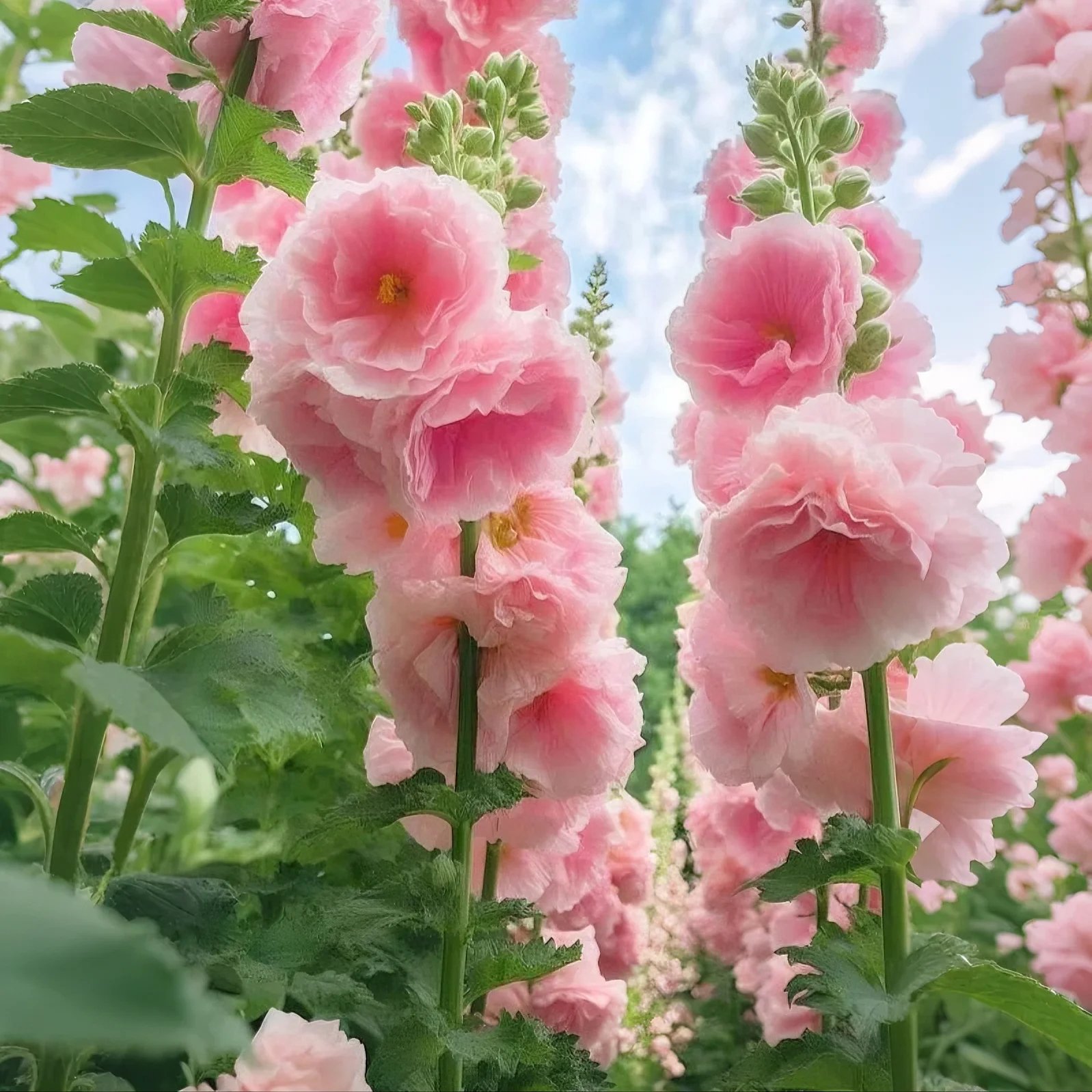 💐Hollyhocks Seeds | The "Vertical Peony" for Your Garden