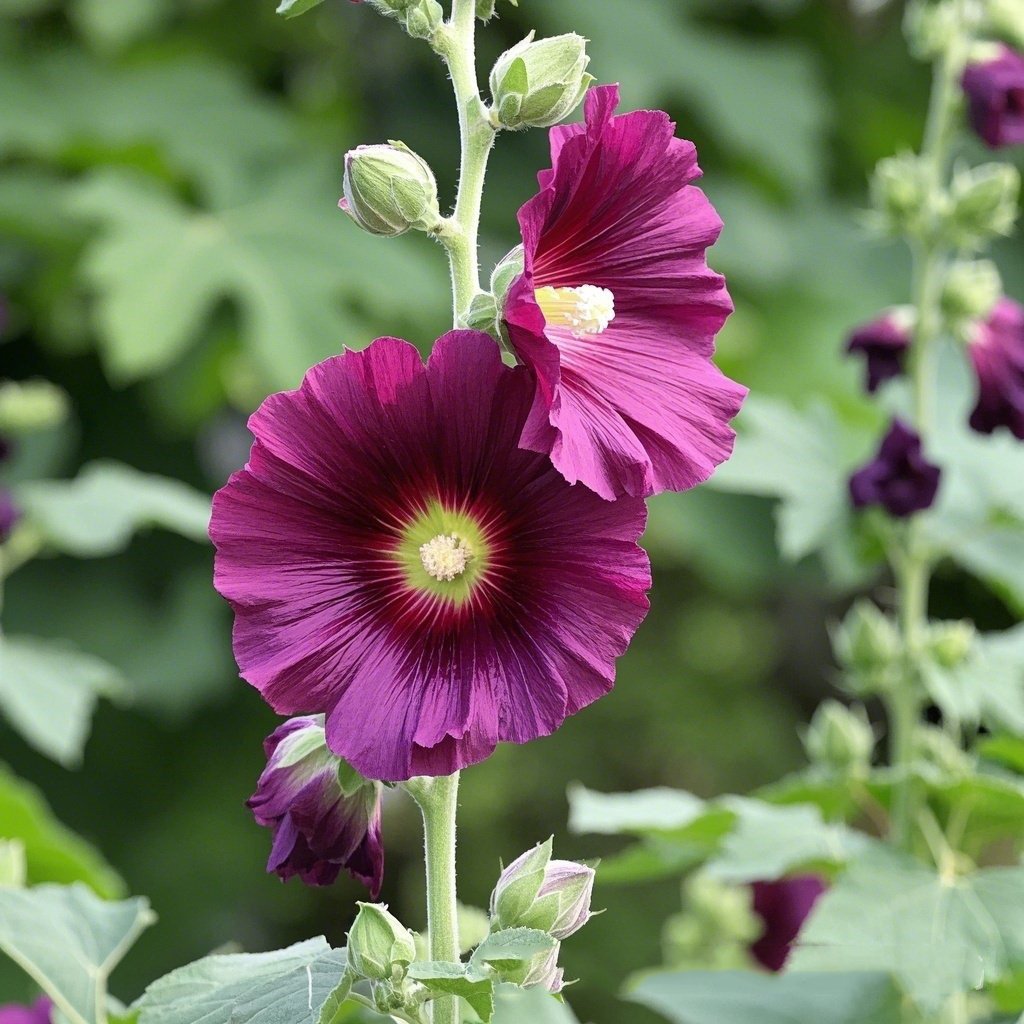 💐Hollyhocks Seeds | The "Vertical Peony" for Your Garden