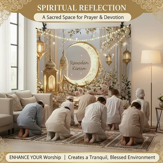 👉 Veľká nástenná dekorácia s motívom „Ramadan Karim“ a Eid