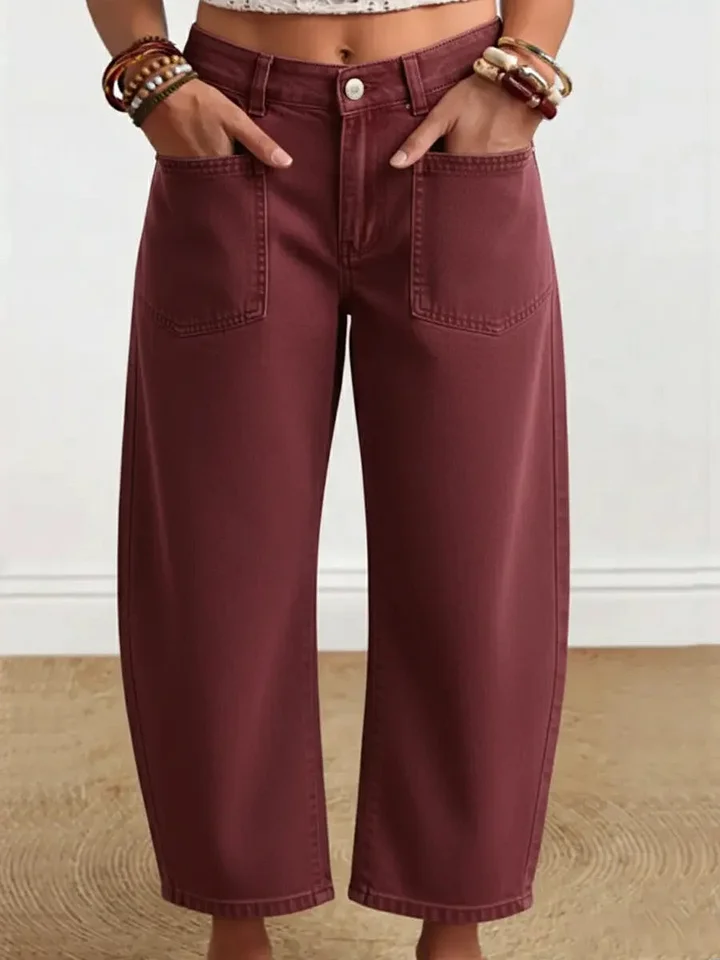 Dámske voľné a moderné bavlnené nohavice