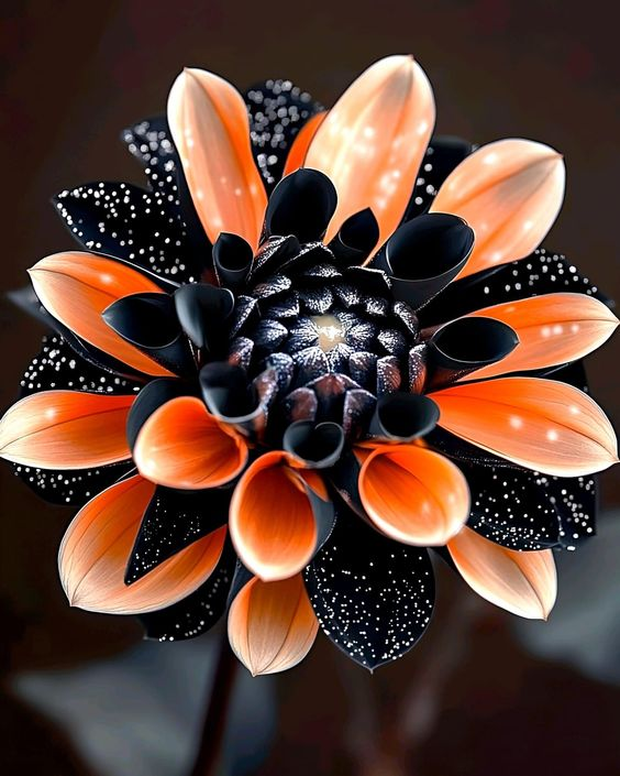 🌸Pôsobivá georgína „Hviezdna noc“ 🌸