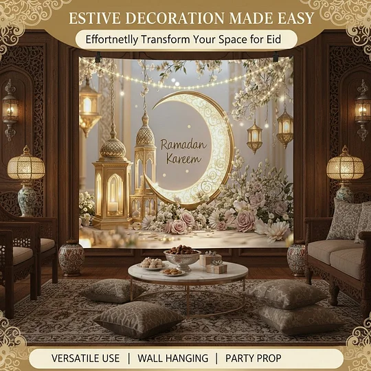 👉 Veľká nástenná dekorácia s motívom „Ramadan Karim“ a Eid