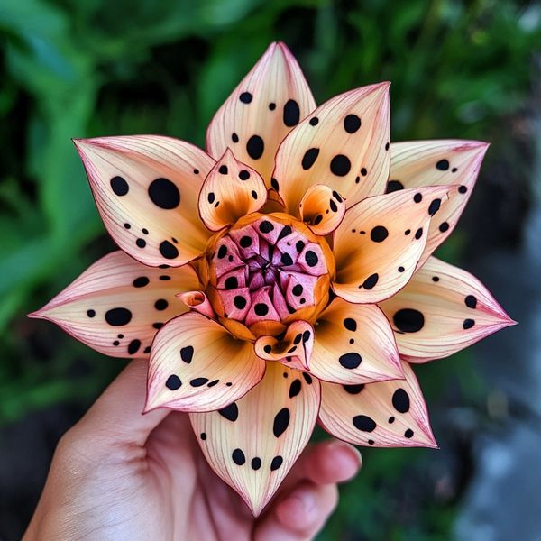 🌸Pôsobivá georgína „Hviezdna noc“ 🌸