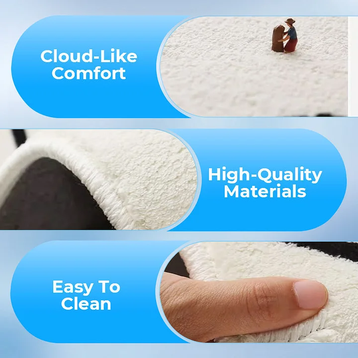 📢📢 50 % ZĽAVA!! 🎅 Mäkký koberec s nepravidelným kvetinovým vzorom