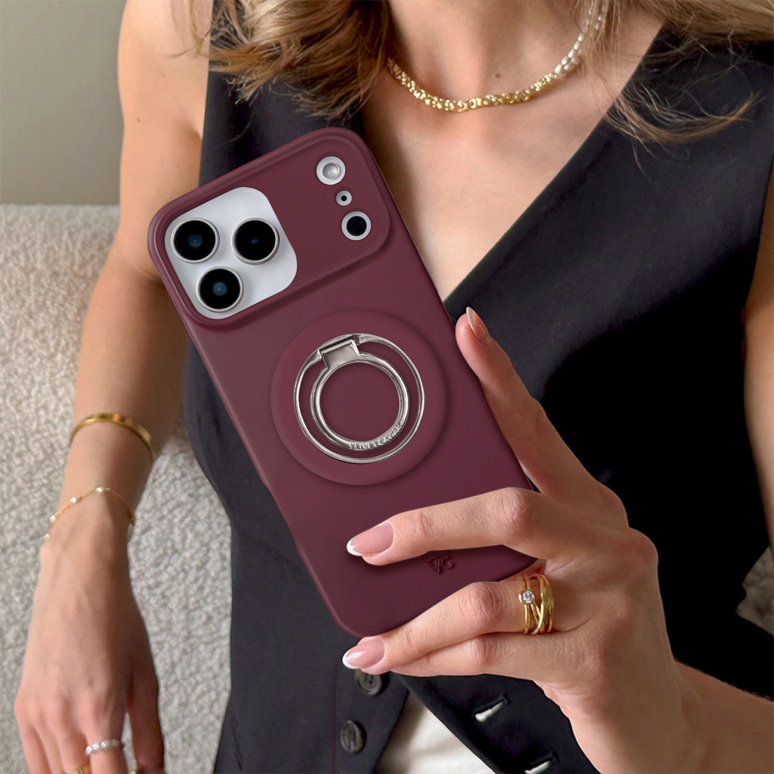 Burgundy 1990 MagSafe Grip Ring