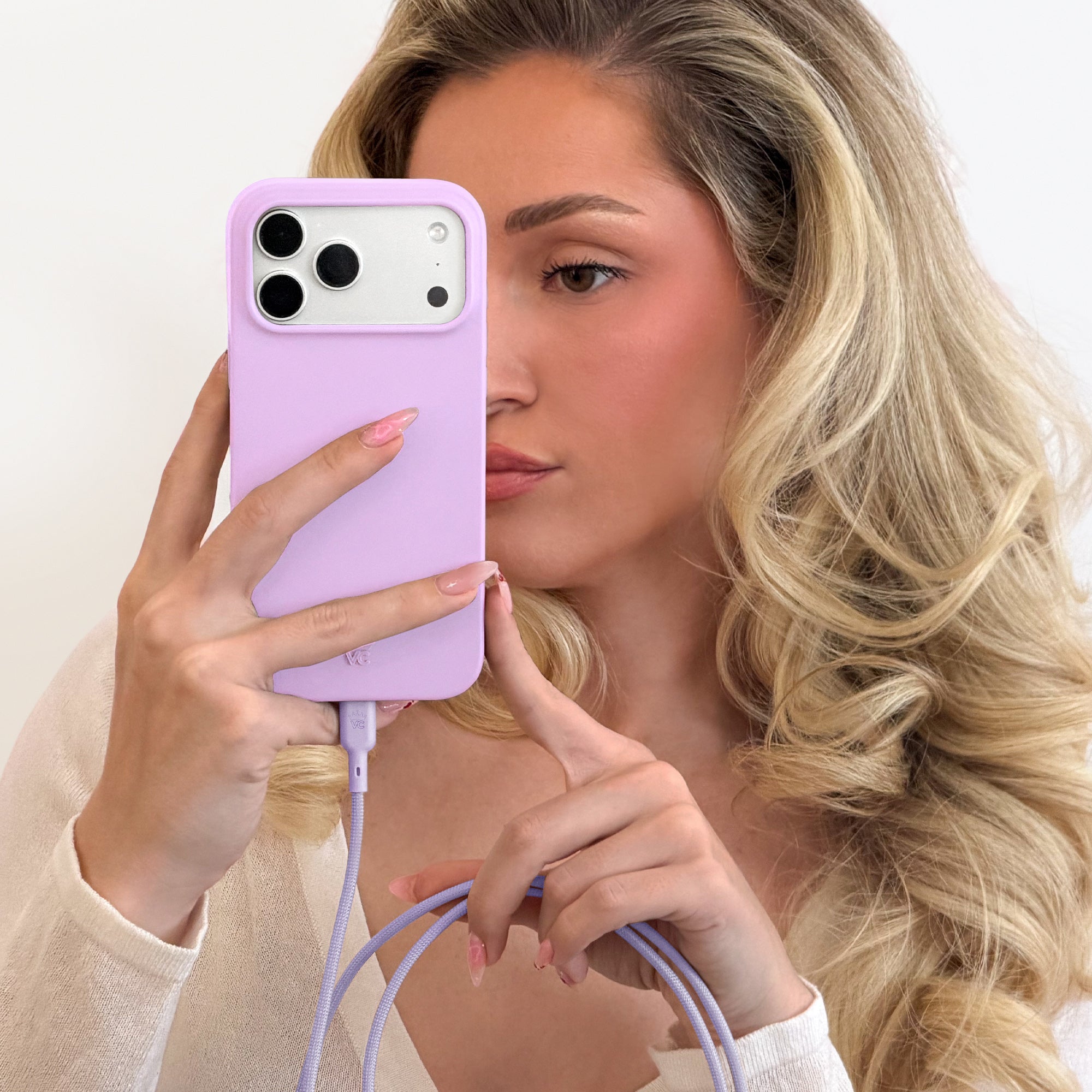 Soft Lilac Fast Charging Cable, 6ft USB-C