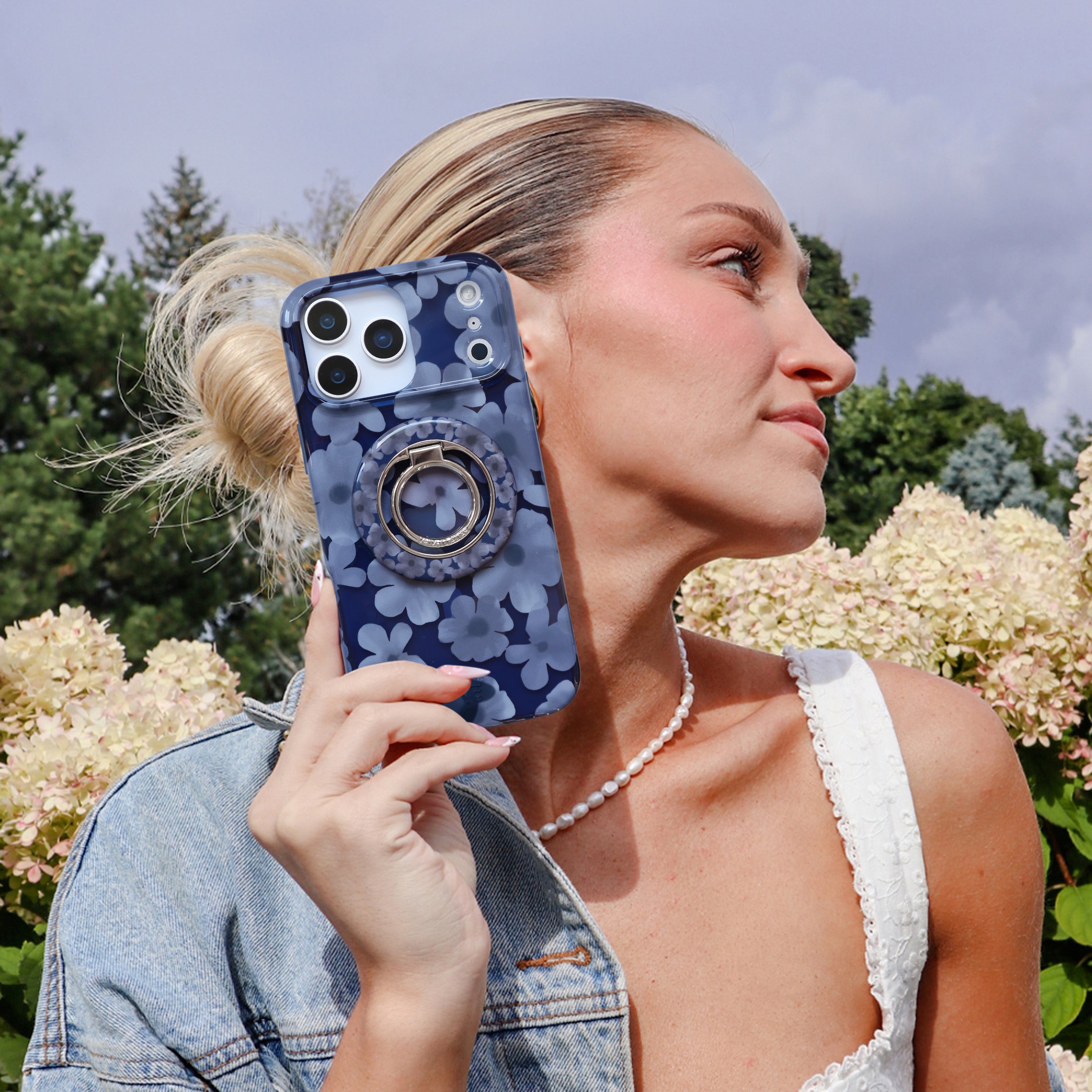 Midnight Blossom MagSafe Grip Ring