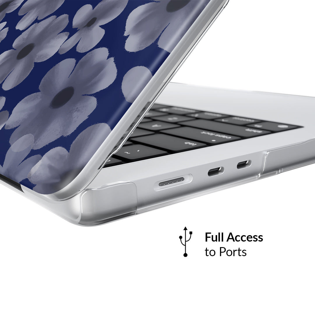 Midnight Blossom MacBook Case