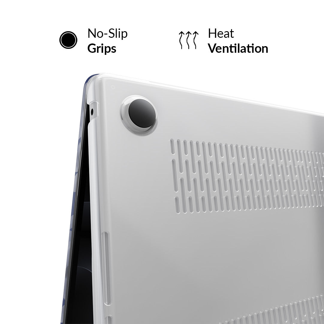 Midnight Blossom MacBook Case