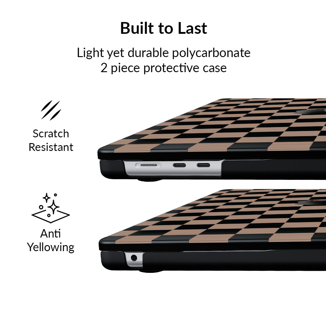 Mocha Vibe Check MacBook Case