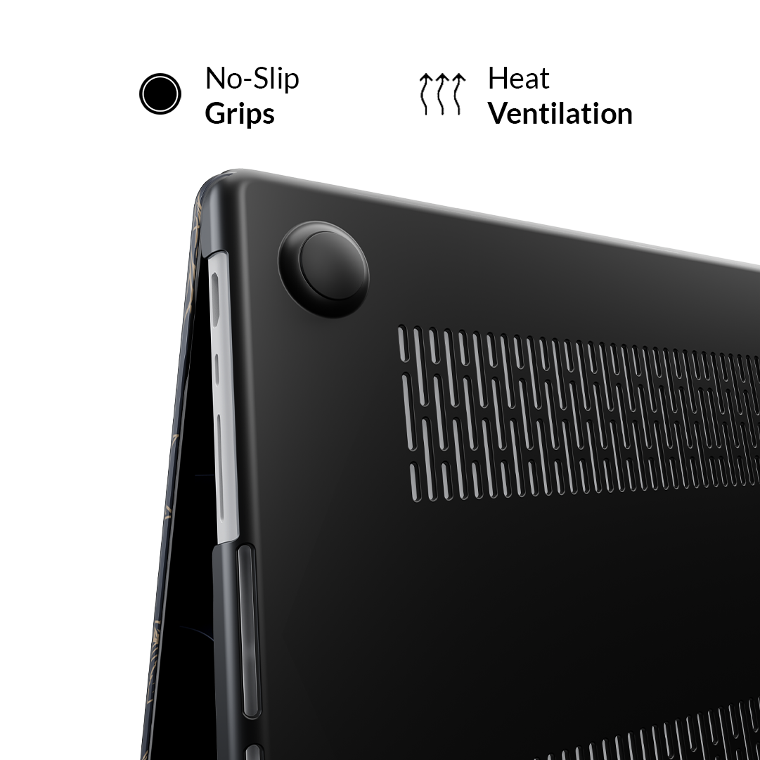 Floral Rose Gold MacBook Case