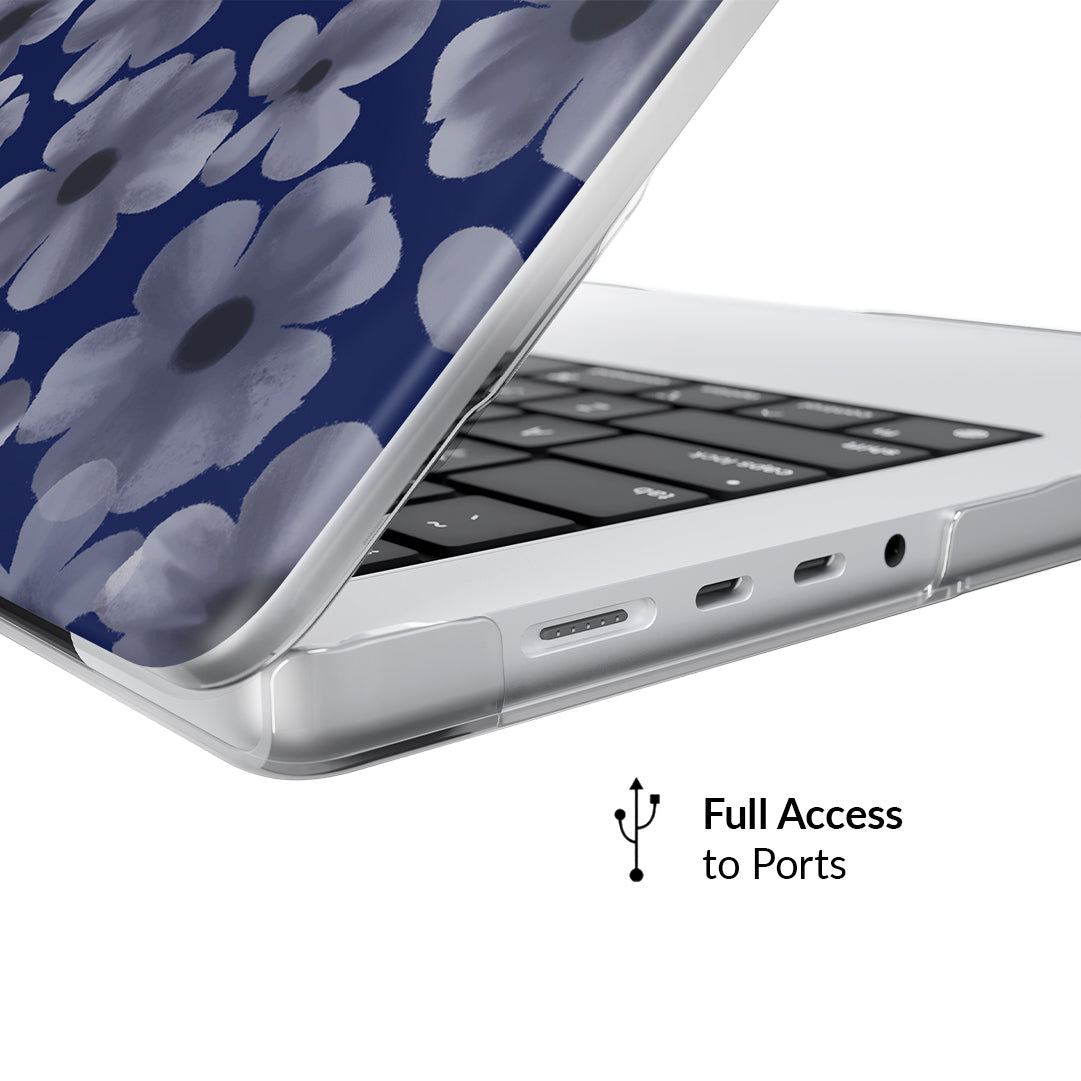 Midnight Blossom MacBook Case