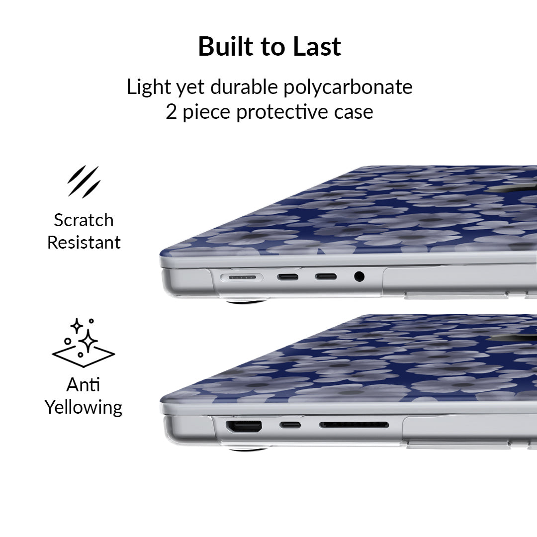Midnight Blossom MacBook Case