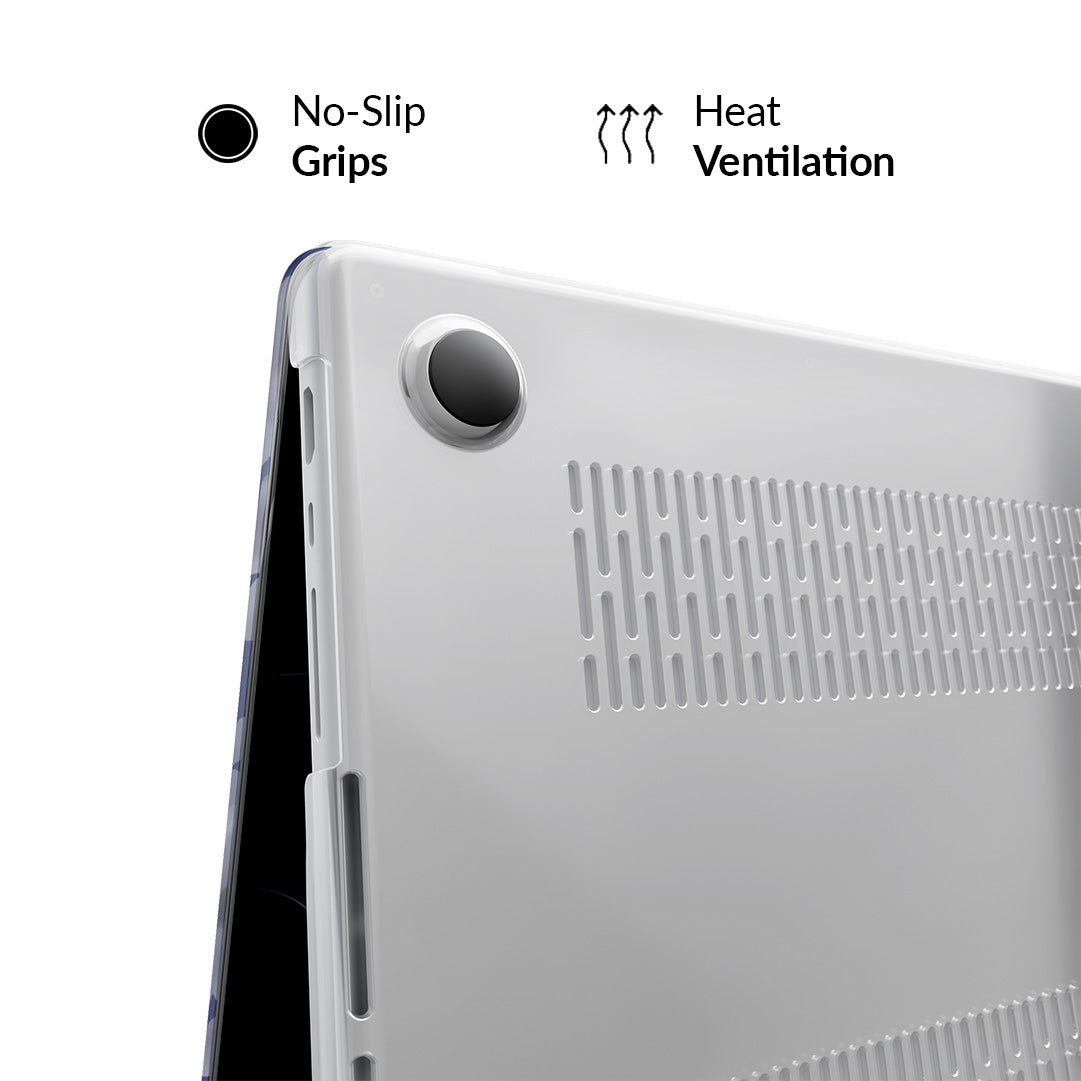 Midnight Blossom MacBook Case