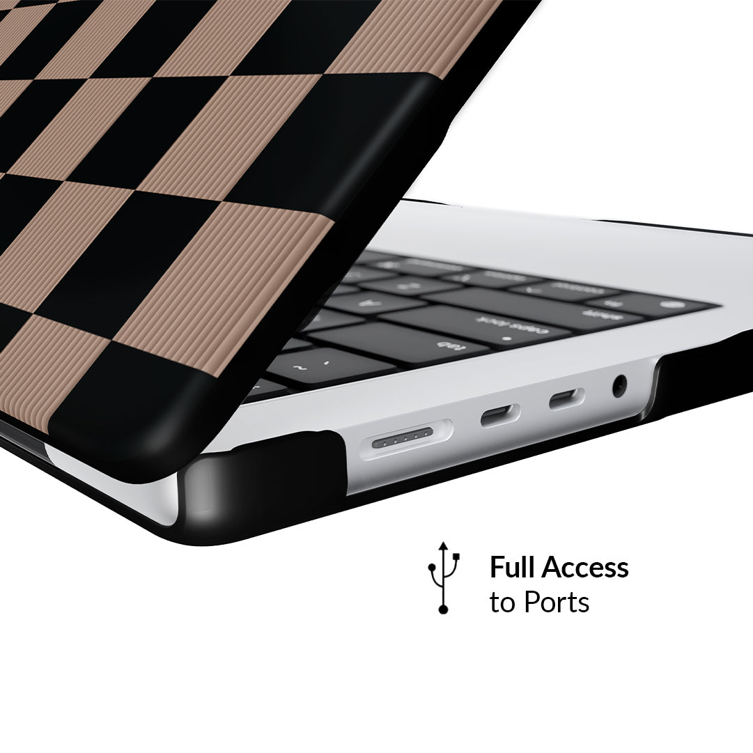 Mocha Vibe Check MacBook Case