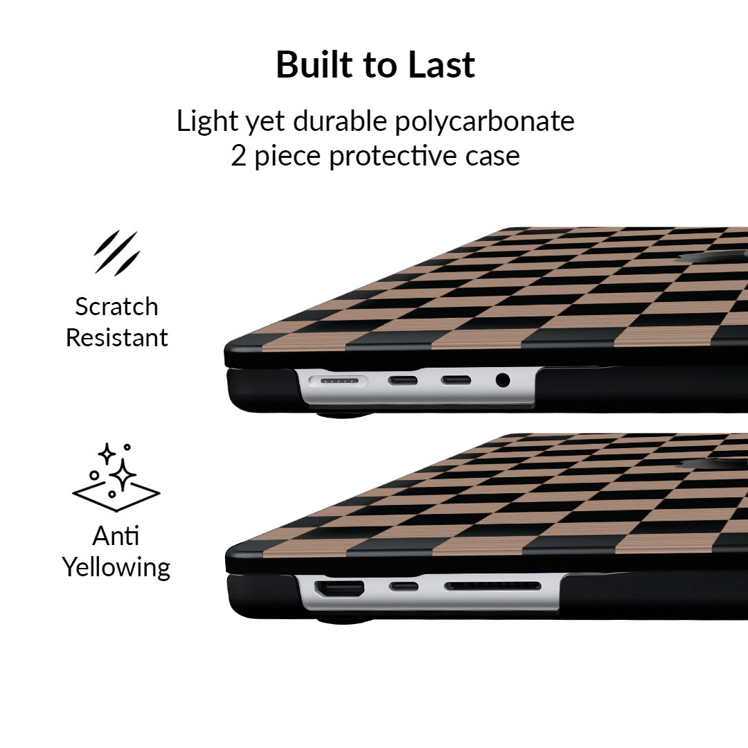 Mocha Vibe Check MacBook Case