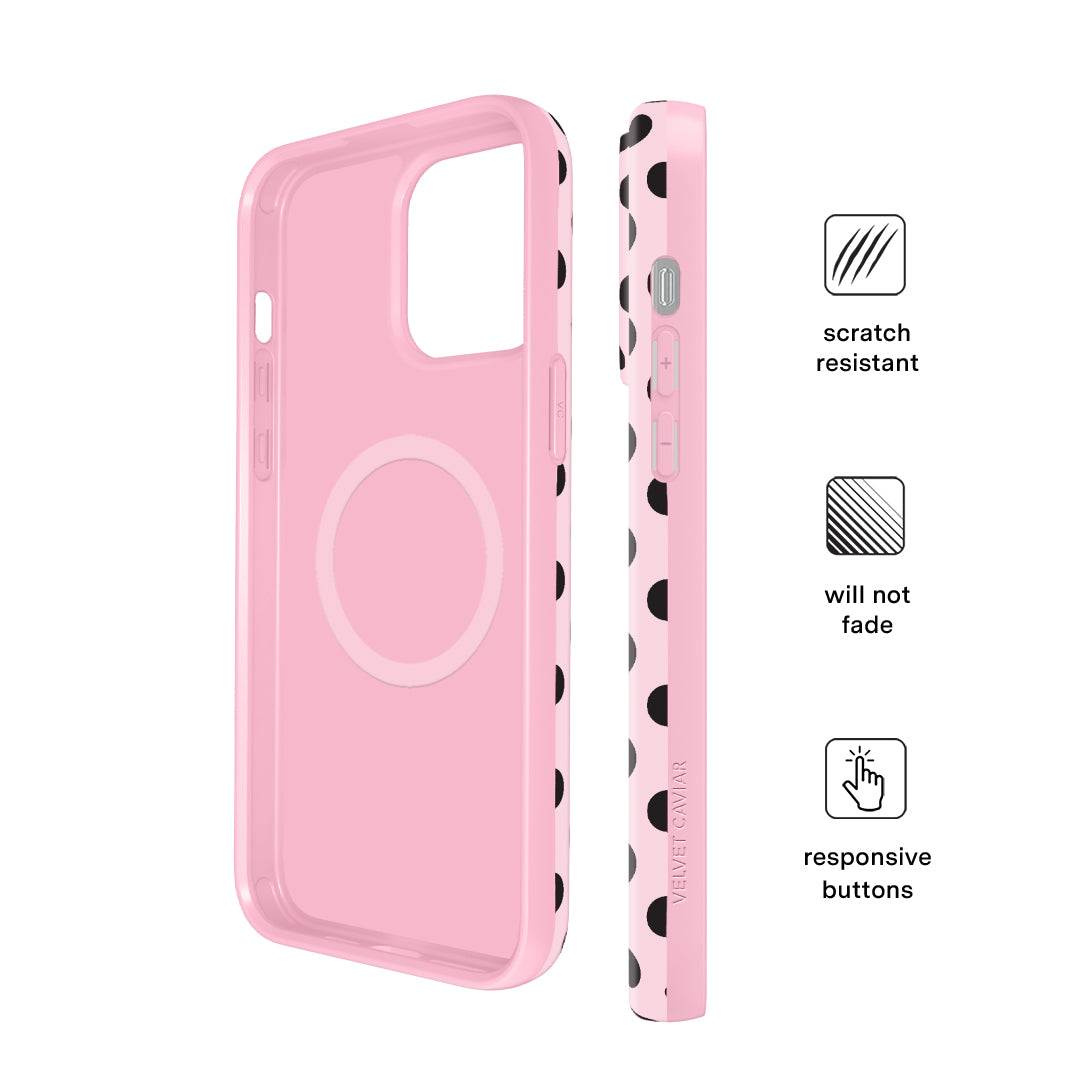 Princess Pink Polka Dot iPhone Case