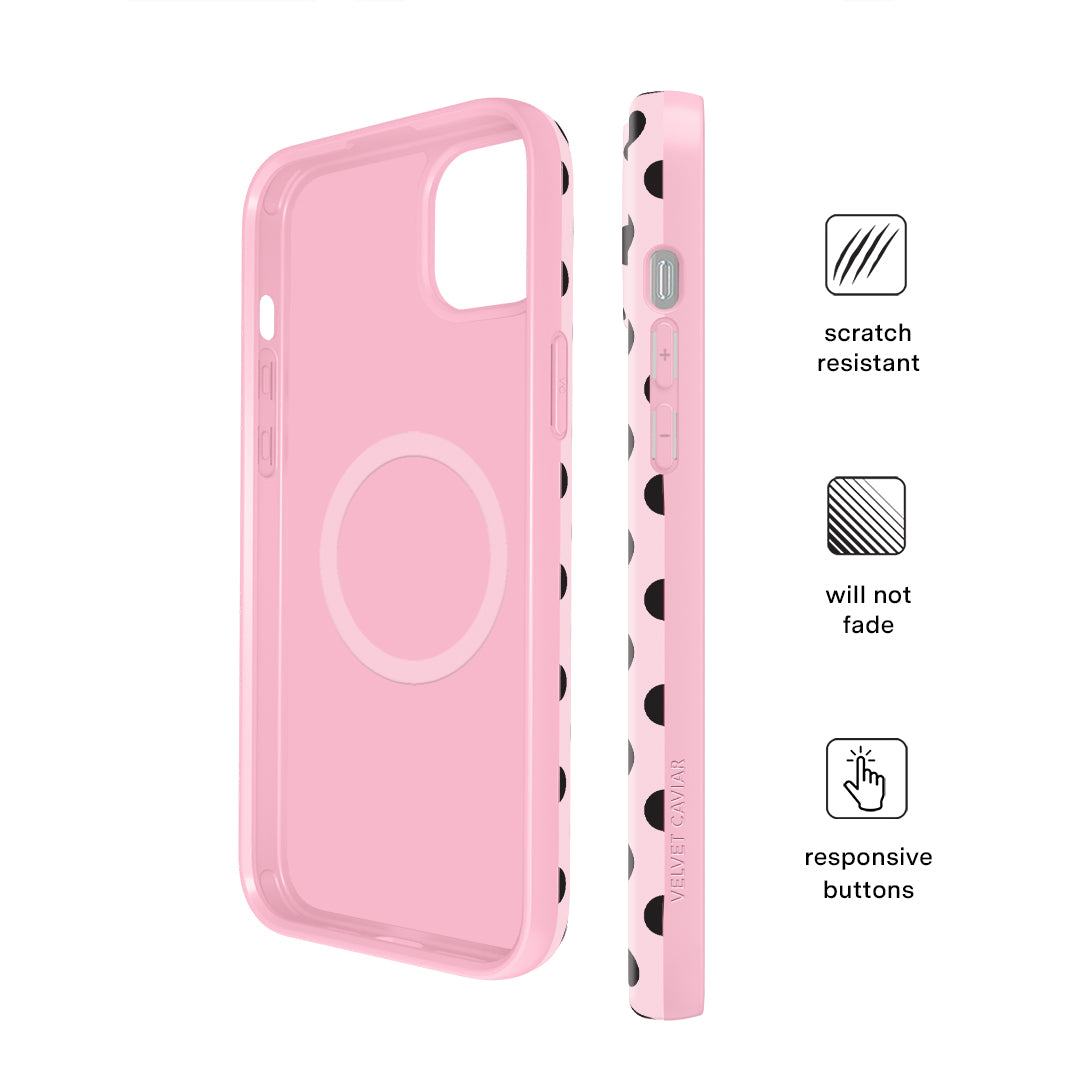 Princess Pink Polka Dot iPhone Case