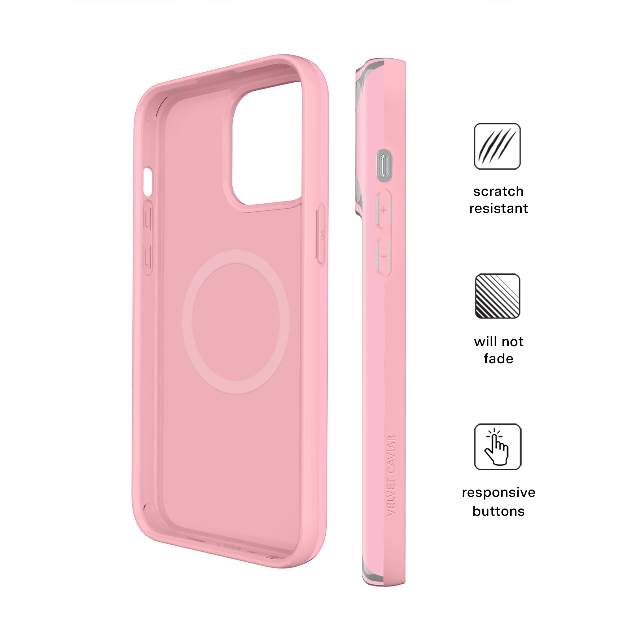 Pink Chrome Stripes iPhone Case