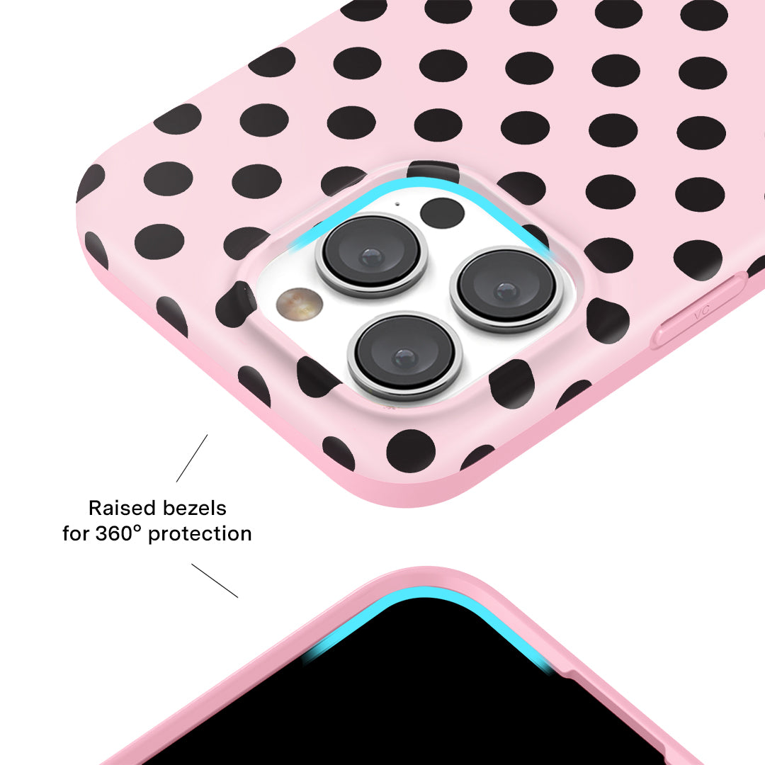 Princess Pink Polka Dot iPhone Case