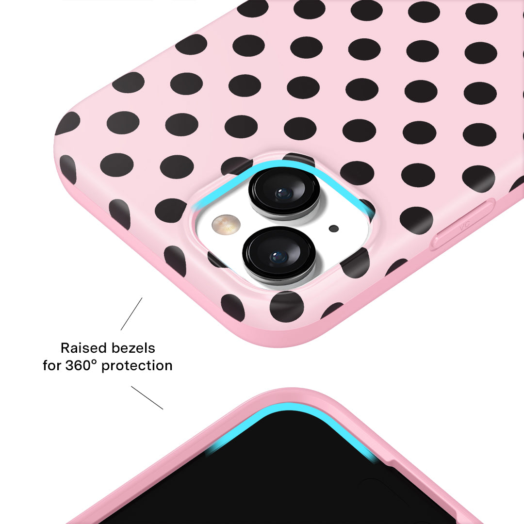 Princess Pink Polka Dot iPhone Case